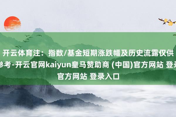 开云体育　　注：指数/基金短期涨跌幅及历史流露仅供分析参考-开云官网kaiyun皇马赞助商 (中国)官方网站 登录入口