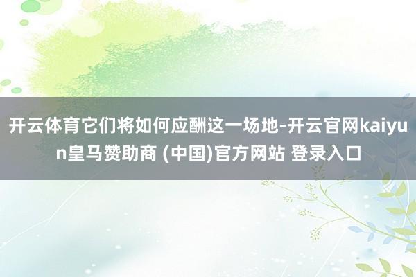 开云体育它们将如何应酬这一场地-开云官网kaiyun皇马赞助商 (中国)官方网站 登录入口